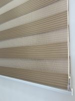 Kahverengi Pileli Zebra Perde Ev&Ofis Perdesi Aluminyum Sistem - Görsel 2